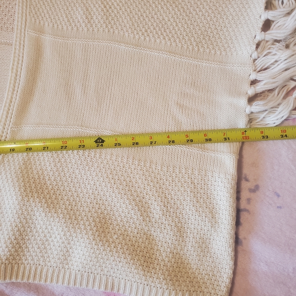 Anthropologie La Fee Verte Open Front Tassel Fringe Poncho Kimono Size XS/S Boho - Picture 11 of 14